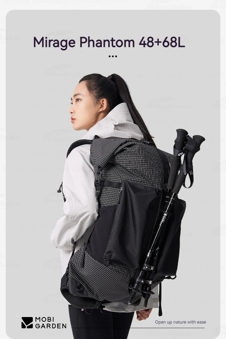 MOBI GARDEN Mirage Phantom Hiking Backpack 48+8L