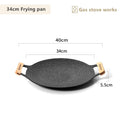 BISINNA 34cm Non‑Stick Camping BBQ Grill Pan Lightweight Even‑Heating & Outdoor‑Ready