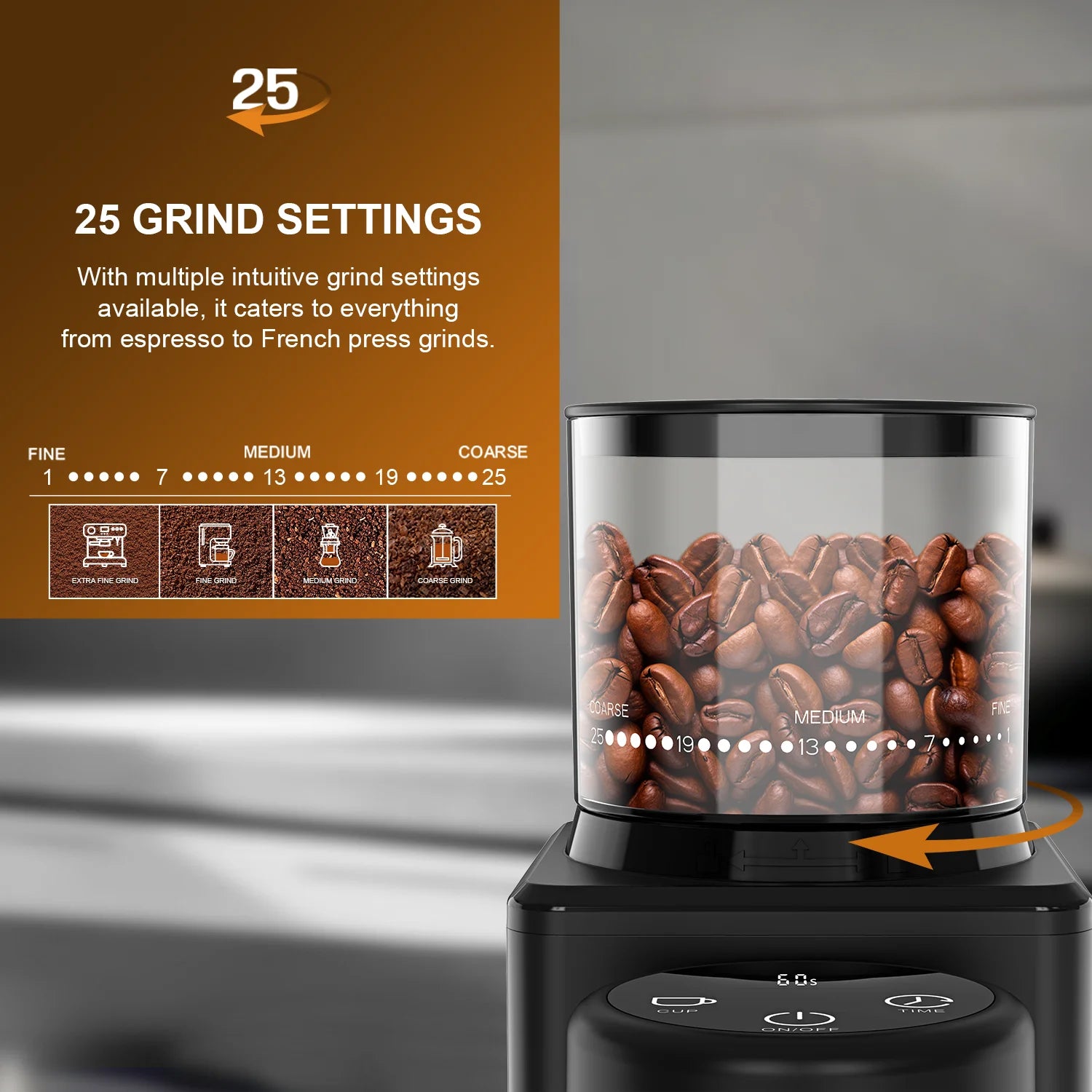 Wancle CBG-9001 Conical Burr Coffee Grinder