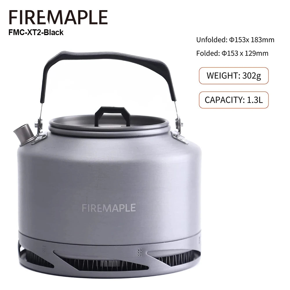 Fire Maple FMC‑XT2 Hiking Teapot Outdoor Camping Cookware 0.7L/1.3L