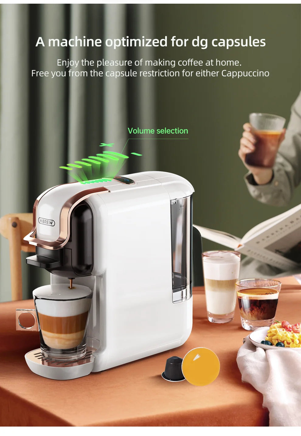 HiBREW H2B 5-in-1 Multiple Capsule Coffee Machine