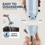 ROUNY H2 Handheld Immersion Blender with Stainless Steel Blades for Kitchen Food Mixing