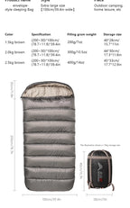 BISINNA SL018 3‑Season Envelope Sleeping Bag Spacious, Warm & Built for All‑Season Comfort