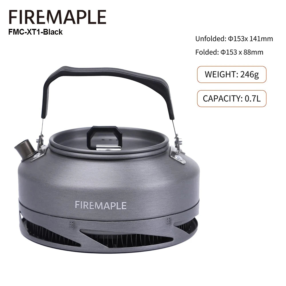 Fire Maple FMC‑XT2 Hiking Teapot Outdoor Camping Cookware 0.7L/1.3L