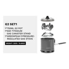 Fire Maple Petrel G2 G3 Ultralight Cooking System Lightweight Outdoor Gas Burner Folding Fork Portable for Hiking Travel Camping