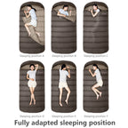 BISINNA SL018 3‑Season Envelope Sleeping Bag Spacious, Warm & Built for All‑Season Comfort