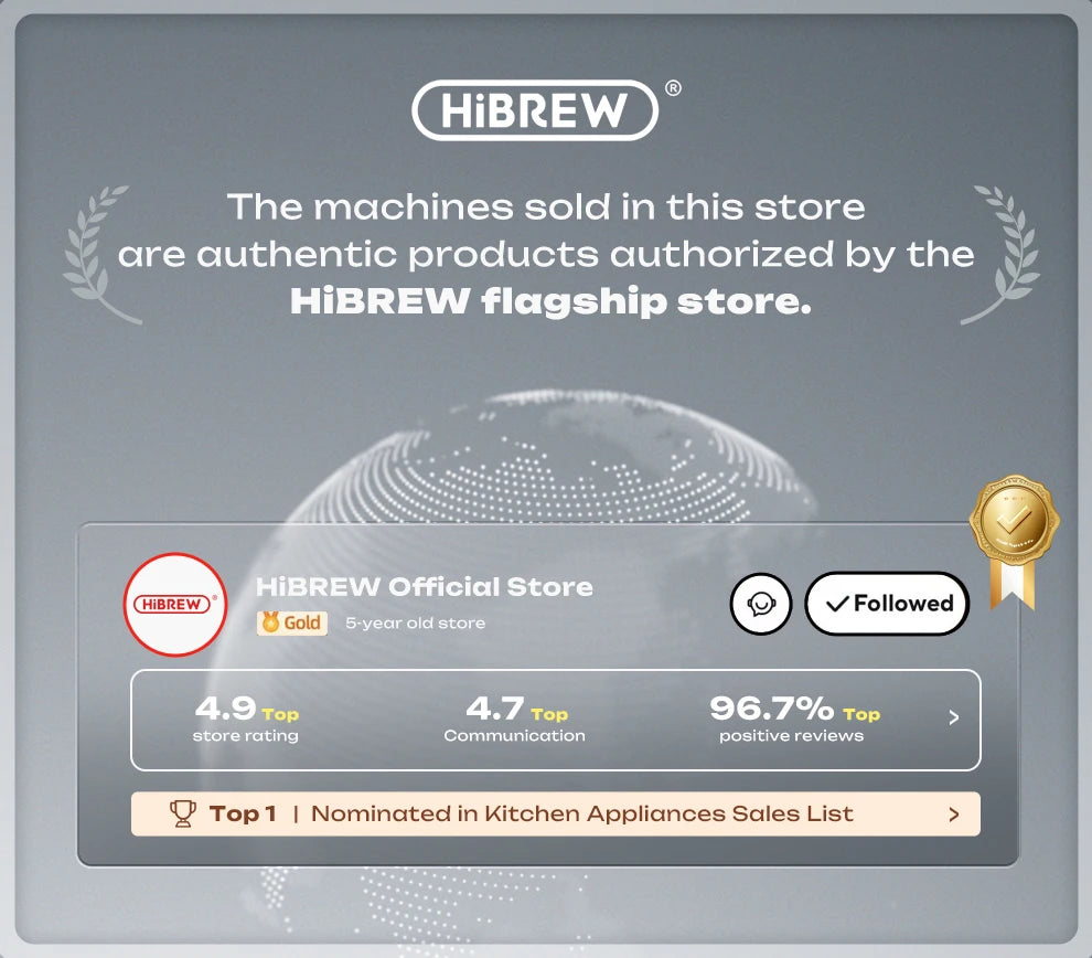 HiBREW H2B 5-in-1 Multiple Capsule Coffee Machine