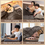 BISINNA SL018 3‑Season Envelope Sleeping Bag Spacious, Warm & Built for All‑Season Comfort