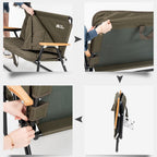 MOBI GARDEN Aluminium Camping Folding Chair Olive Green