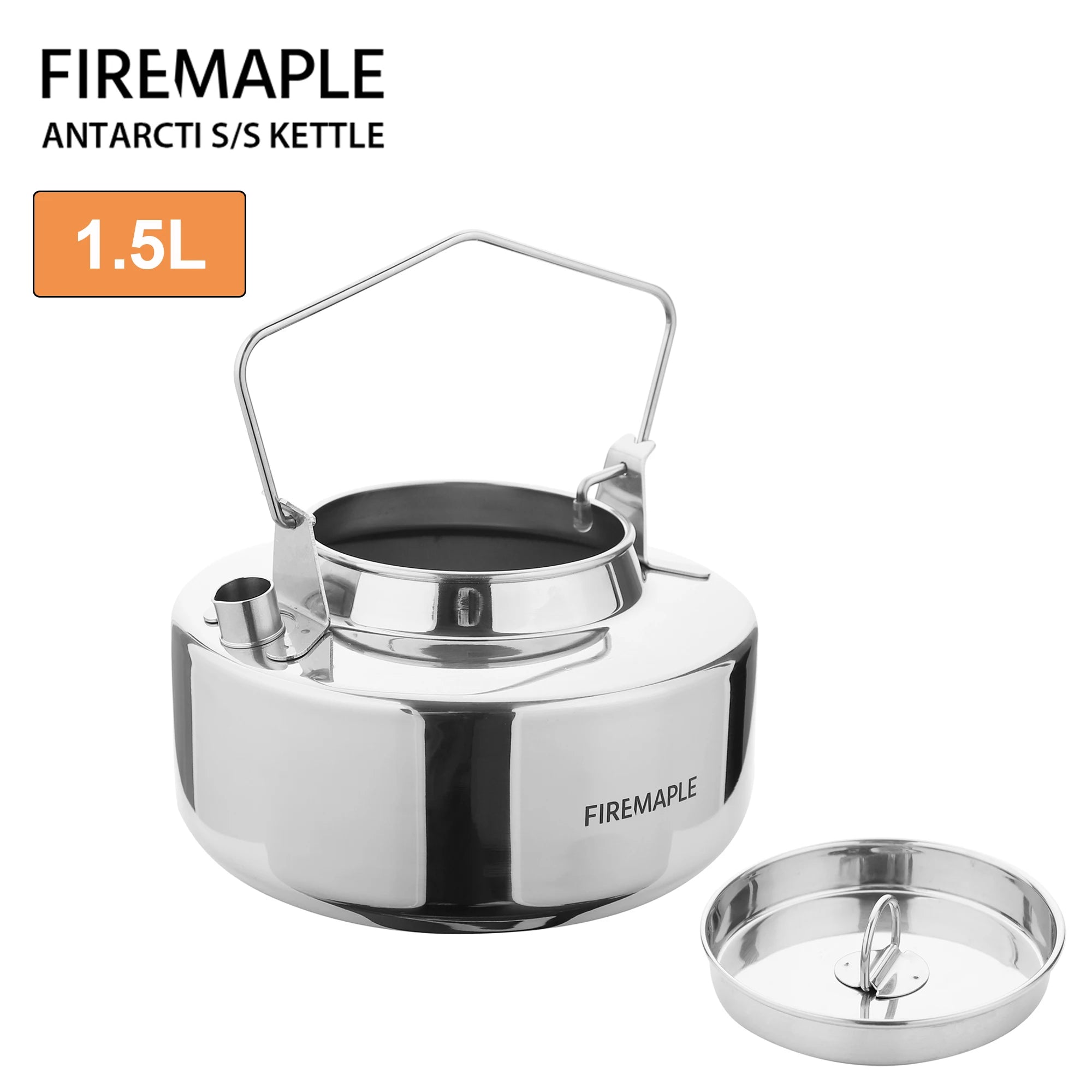 Fire‑Maple Antarcti Stainless Steel Kettle Rugged Fast‑Boiling (1.0L / 1.5L)