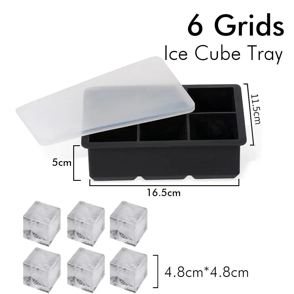 Silicone Ice Cube Moulds 4/6/8
