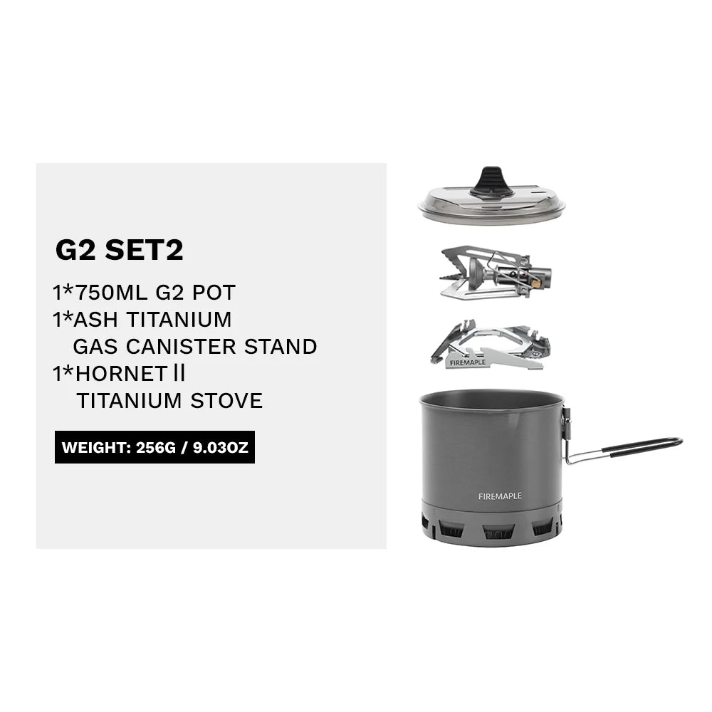 Fire Maple Petrel G2 G3 Ultralight Cooking System Lightweight Outdoor Gas Burner Folding Fork Portable for Hiking Travel Camping