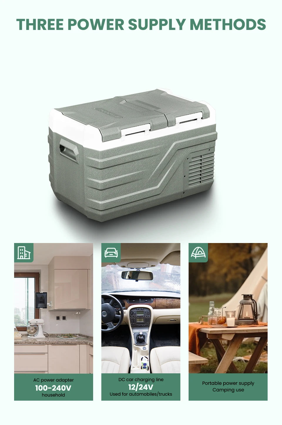 Alpicool NLS Series Dual-Zone Portable Refrigerator – 20L / 30L / 40L Options