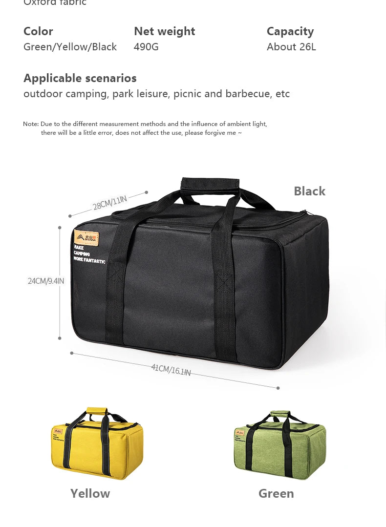 BISINNA 900D Oxford Camping Storage Bag Foldable, Lightweight & Durable 26L