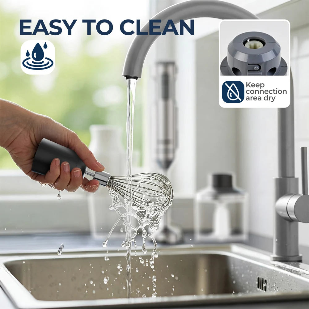 ROUNY H1 4-in-1 Hand Immersion Blender Set Stainless Steel Kitchen Mixer