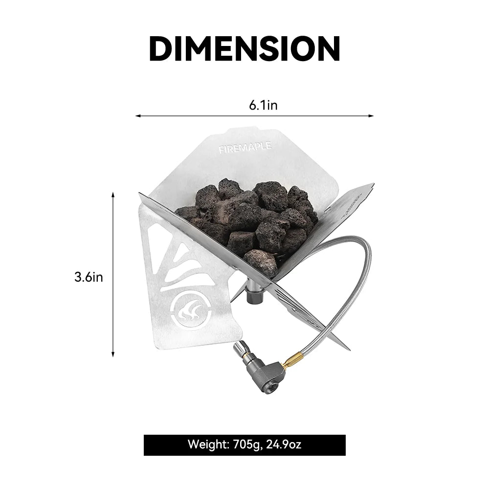 Fire Maple Antarcti Portable Gas Fire Pit | Compact Ultralight Campfire