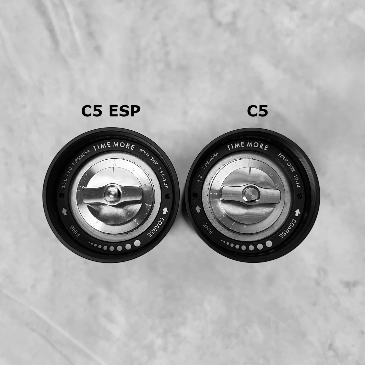 Close up shot to differentiate the two variants which are C5ESP Pro & C5 Pro